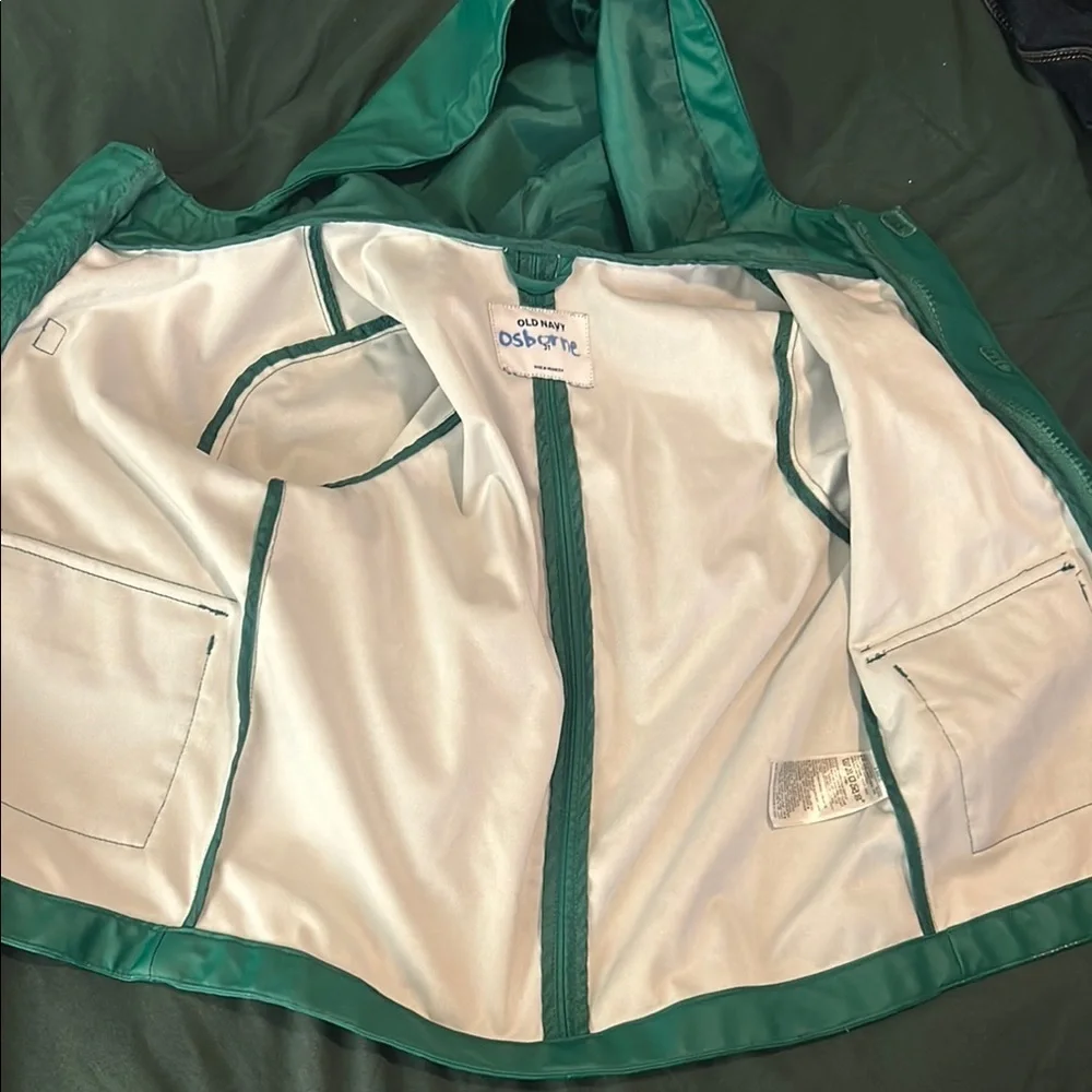 Old Navy Kids' Teal Hooded Raincoat